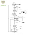 GL-11120 Heck-LKW-Tür Cam Lock Latch Kit 21mm Rohr